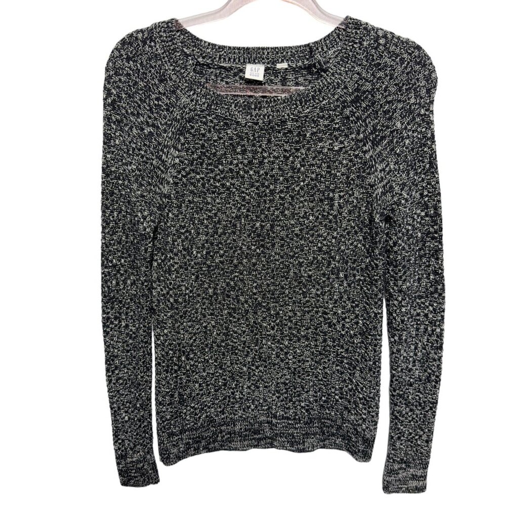 Pure Cotton Knit Marled Sweater Pullover Jumper